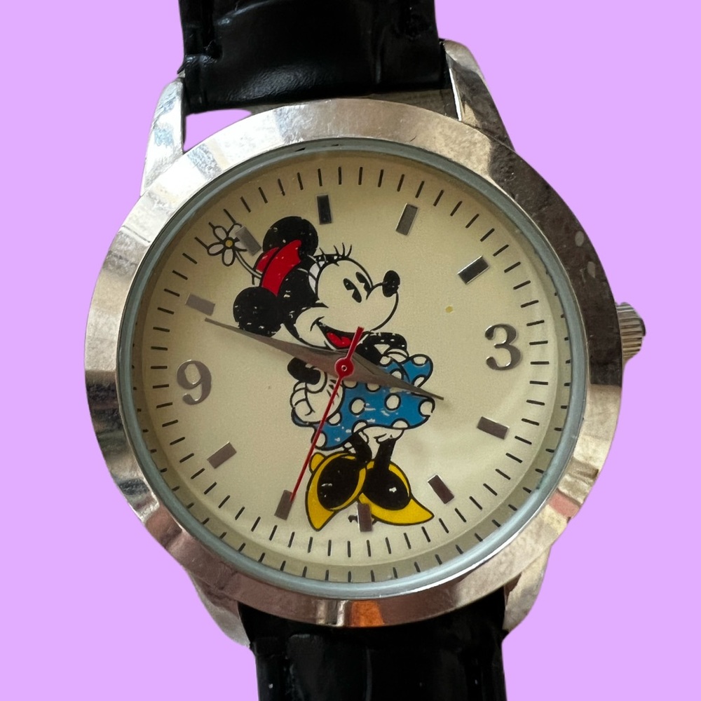 Vintage Minnie Mouse Watch. Stainless Steel